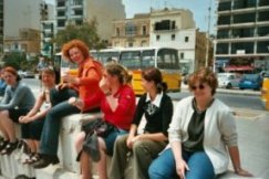 our "cheerleaders" in Sliema